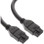 245136-1010, Rectangular Cable Assemblies Megafit 10ckt Black 1M Overmolded