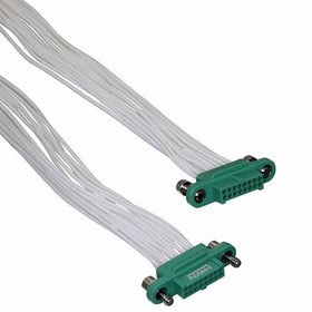 G125-FC11605F1-0300F1, Rectangular Cable Assemblies 1.25MM F/F CA 2X8 300MM 26AWG W/SL