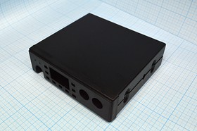 Фото 1/3 Корпус для РЭА 135x145x41, набор №1, черный, металл, для радиостанции