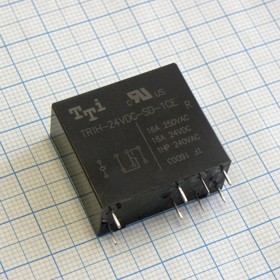 Фото 1/2 TRIH-24VDC-SD-1CE-R, (16 A), миниатюрное 24VDC, 16А, 1переключение