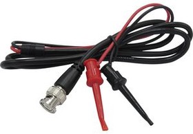 RND 350-00010, BNC Plug IC Hook Test Lead 1.2m Red / Black