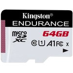 SDCE/64GB, Карта памяти MicroSDXC 64ГБ Kingston High Endurance Class 10(95 Mb/s) ...
