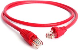 Фото 1/2 GCR-LNC04-1.0m, GCR Патч-корд прямой 1.0m UTP кат.5e, красный, позолоченные контакты, 24 AWG, литой, ethernet high s