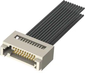 T1SD-10-28-GF-02.0-T3, Rectangular Cable Assemblies 1.00 mm Micro Mate Double Row Discrete Wire Cable Assembly, Terminal