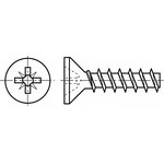 B2.2X10/BN82427, Винт, для термопластов, 2,2x10, Головка: потайная, Pozidriv, сталь