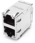 JC0-1011NL, Modular Connectors / Ethernet Connectors 1000Base-T NonPoE 2x1-Port RJ45 THT