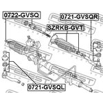 Пыльник рулевой SUZUKI GRAND VITARA/ESCUDO (98-06) SZRKB-GVT