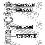 Опора переднего амортизатора Suzuki Grand Vitara Jb416x FEBEST SZSS-GVJB
