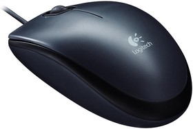 Фото 1/5 Мышь компьютерная Logitech Mouse M90 Black/Grey USB (910-001794/910-001793)