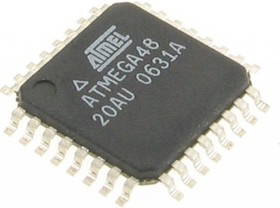 Фото 1/4 ATMEGA48P-20AU, Микроконтроллер 8-бит 4Кбайт Флэш-память 32TQFP
