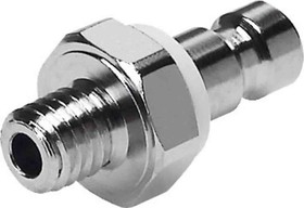 KS2-M5-A, Male Pneumatic Quick Connect Coupling, M5 Threaded