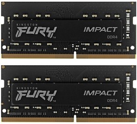 Фото 1/5 Оперативная память Kingston 32GB 3200MHz DDR4 CL20 SODIMM (Kit of 2) FURY Impact