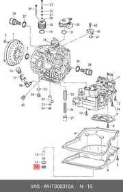 Фото 1/3 WHT000310A, Пробка сливная поддона АКПП