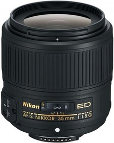Фото 1/3 JAA137DA, Объектив Nikon 35mm f/1.8G ED AF-S Nikkor