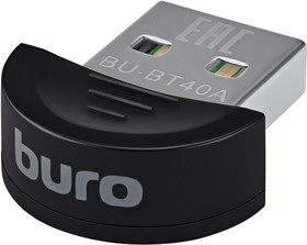 Фото 1/10 Адаптер USB Buro BU-BT40A BT4.0+EDR class 1.5 20м черный
