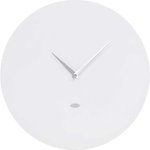 Настенные интерьерные деревянные часы Симпл, белый, с серебристыми стрелочками 41099/БелыйСильвер