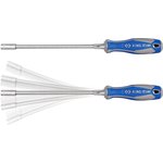 1453-07, KING TONY End screwdriver 7.0 mm, 190 mm, flexible, for clamps