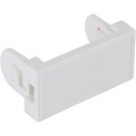 DR-513410, Заглушка 22,5х45 мм на 1 модуль, белый