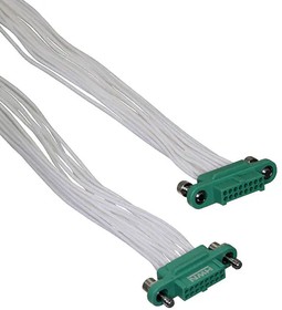 G125-FC11605F1-0150F1, Rectangular Cable Assemblies 1.25MM F/F CA 2X8 150MM 26AWG W/SL