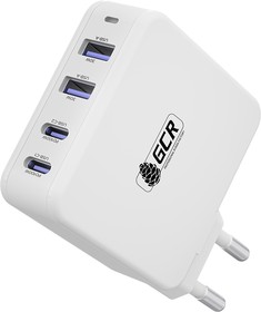 Фото 1/5 GCR-54225, GCR Сетевое зарядное устройство 100W, 2 USB + 2 TypeC, GaN Tech Quick Charger, PD 3.0, белый