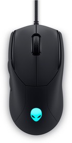 Фото 1/6 Мышь Dell Mouse AW320M Alienware; Gaming; Wired; USB; Optical; 19000 dpi; 6 butt; black
