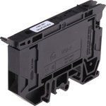 1492-H7 1492-H Series DIN Rail Terminal Block Black, 4 to 0.05 mm², 1-Level, Screw