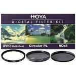 79499, Набор фильтров HOYA Digital Filter Kit: 58mm UV(C) HMC MULTI, PL-CIR, NDX8