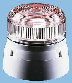 QBS-0004, Flashguard QBS Series Clear Flashing Beacon, 110 V ac, Surface Mount, Xenon Bulb