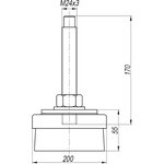 Опора виброизолирующая с наружной резьбой Арт. MDA202417F