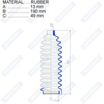 RDZ0228MG, Пыльник рулевой рейки