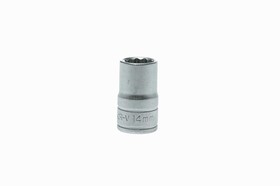 Фото 1/2 M120514-C, 1/2 in Drive 14mm Standard Socket, 12 point, 38 mm Overall Length