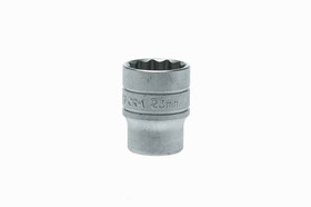 Фото 1/2 M120523-C, 1/2 in Drive 23mm Standard Socket, 12 point, 38 mm Overall Length
