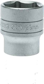 Фото 1/2 M1205296-C, 1/2 in Drive 29mm Standard Socket, 6 point, 43 mm Overall Length