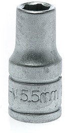 Фото 1/2 M1405055-C, 1/4 in Drive 5.5mm Standard Socket, 6 point, 25 mm Overall Length