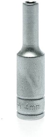 Фото 1/2 M140604-C, 1/4 in Drive 4mm Deep Socket, 6 point, 49.5 mm Overall Length