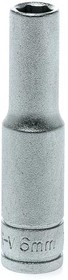 Фото 1/2 M140606-C, 1/4 in Drive 6mm Deep Socket, 6 point, 49.5 mm Overall Length