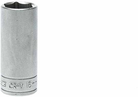 Фото 1/2 M380616-C, 3/8 in Drive 16mm Deep Socket, 6 point, 45.5 mm Overall Length