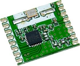Фото 1/2 RFM67W-868S2, передатчик 868МГц FSK/GFSK/MSK/GMSK/OOK SPI