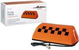 Фото 1/3 Табло для такси световое ШАШКИ на магните оранжевое, кабель 0,75 м 10 Вт 12В AIRLINE ATL-12-01