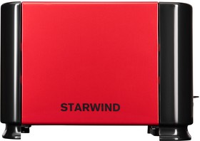 Фото 1/3 Тостер STARWIND ST1102, красный/черный