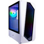 1STPLAYER INFINITE SPACE IS6 White / ATX, TG / 1x120mm LED fan inc. / IS6-WH-1F1-W