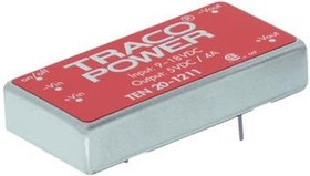 Фото 1/3 TEN 20-2413, Isolated DC/DC Converters - Through Hole Product Type: DC/DC; Package Style: 2"x1"; Output Power (W): 20; Input Voltage: 18-36