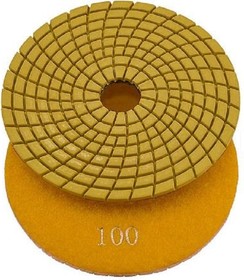 Круг шлифовальный алмазный гибкий черепашка 100 мм, p100, LUX, для мокрой полировки T129525