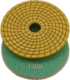 Круг шлифовальный алмазный гибкий черепашка 100 мм, p1500, LUX, для мокрой полировки T541974