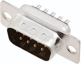 2101-0180-01, DE-9 D-Sub Connector, Plug, Solder Cup