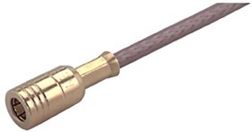 Фото 1/2 11_SMB-50-2-41/111_NE Series, Plug Cable Mount SMB Connector, 50Ω, Crimp Termination, Straight Body