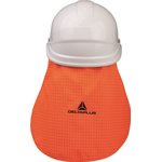 NECALORFL, Polyester, Polyurethane Orange Hard Hat Neck Guard