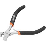 17828, Кусачки торцевые Mini, 105 мм, никелированные, авторазжим