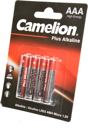 Camelion Plus Alkaline LR03-BP4 LR03 BL4, Элемент питания