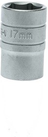 Фото 1/2 M1205176-C, 1/2 in Drive 17mm Standard Socket, 6 point, 38 mm Overall Length